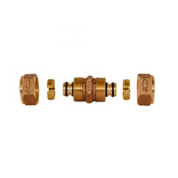 [81UAP 13] 1/2" COPLE UNION P/TUB.PLAST.C/ALMA ALUMINIO