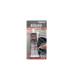 [4107] SILICON PRESTO 100% GRIS TUBO 70 GR