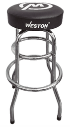 [CAM81] BANCO METALICO GIRATORIO 360° CON ESPUMA DE PU GRUESA NEGRO MATE, Ø ASIENTO 35,5 cm ALTURA 8,8 cm