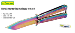 [LION TOOLS] Navaja monte tipo mariposa tornasol
