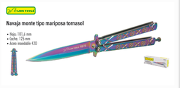 [9575] 9575 Navaja monte tipo mariposa gancho tornasol