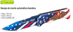 [8564] Navaja de monte automatica bandera