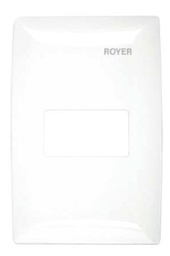 [100-6201W] ROYER  100 PLACA BLANCA 1mod.