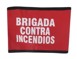 [14SEGURI007SM] BRAZALETE BRIGADISTA ROJO CONTRA INCENDIOS