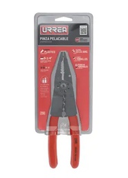 [Pinza pelacable con mango air cushion 10-22 AWG de 8-1/4" poncha terminales Urrea] 298