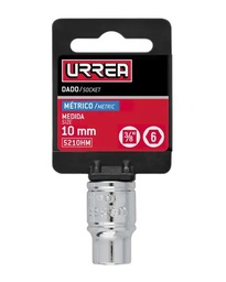 [Dado cuadro de 3/8", 6 puntas, métrico, 10 mm Urrea] 5210HM