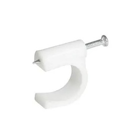 [Grapa para cable coaxial 16 mm, color blanco, 20 piezas Surtek] GRAC16