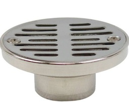 [47CZ] Coladera redonda 3-1/2" metalica cromada 47cz Rugo