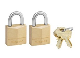 [120TMX] 120T CANDADO LATON 19MM  2 PAC