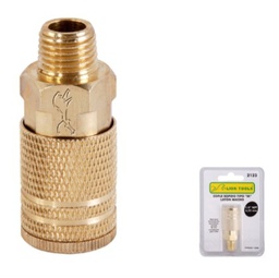 [2123] COPLE NEUMATICO RAPIDO TIPO M LATON 1/4 MACHO LT LION TOOLS