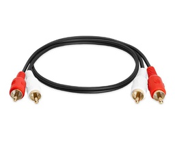 [FU0639] CABLE RCA DOS MACHOS A DOS MAC
