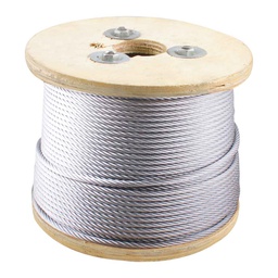 [B-040-1] CABLE DE ACERO GALVANIZADO 7X19 3/8" ROLLO 500M