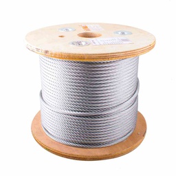 [B-235] CABLE DE ACERO ALMA DE FIBRA FC 6X26 1" ROLLO 500M