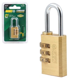 [BL-0245] CANDADO DE COMBINACION DE LATON 21MM PZ