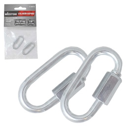 [C-00985] ESLABON RAPIDO ACABADO ZINC 3/16" X 49MM (PRECIO X PIEZA - EMPAQUE C/2 PZAS)