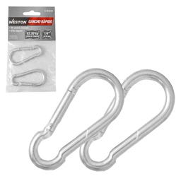 [C-01040] GANCHO RAPIDO ACERO C/SEGURO ZINC 12MMX140MM (PRECIO X PIEZA - EMPAQUE GRANEL)