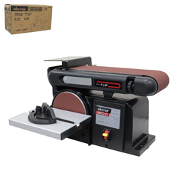 [M-03115] LIJADORA DE MESA BANDA 4" x 36" Y DISCO 6'' 1/2HP (370W) 110V