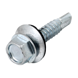 [PI-02001] PIJA PUNTA D/BROCA C/RONDANA GALV. #14x3/4" (Caja c/400 piezas)