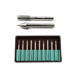 [SA-290-0030] PUNTAS DE DIAMANTE JUEGO  10 PZAS. 1/4